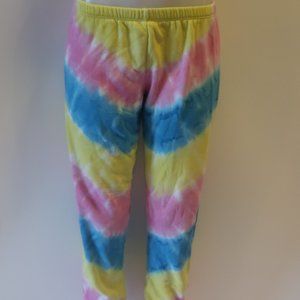 Womens Shag Boutique Yellow, Pink, Blue Tie-Dye Sweatpants Sz S*